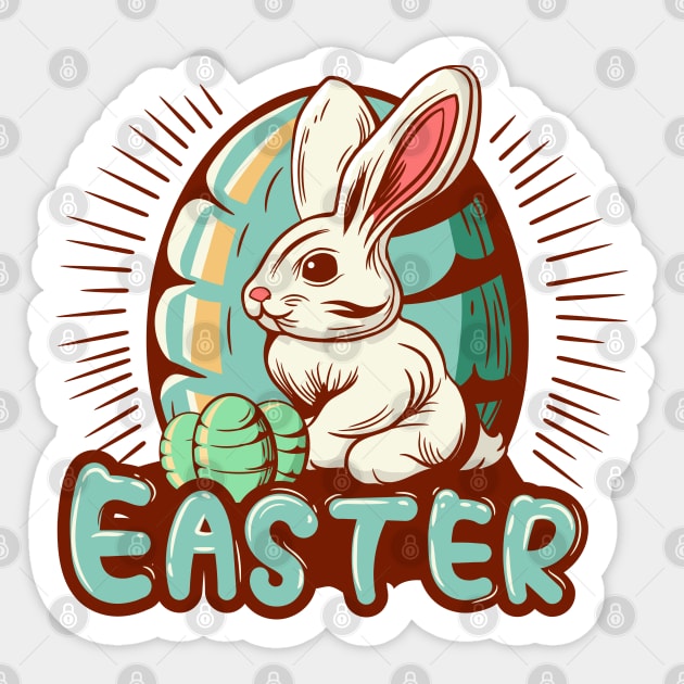 easter rabbit Sticker by Giraroad